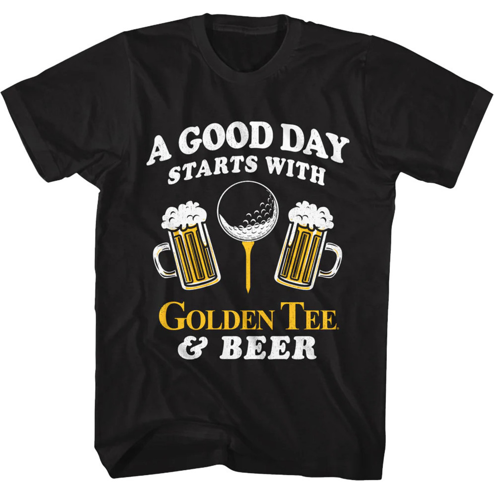 A Good Day Golden Tee Golf Tshirt